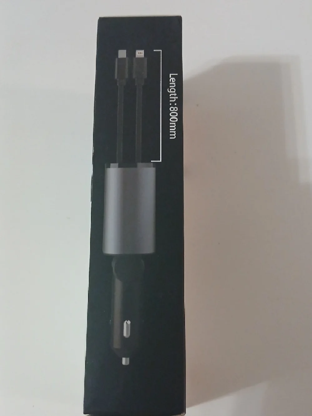 4-in-1 Super Fast Charge Car Adapter - Gray With Retractable Cords